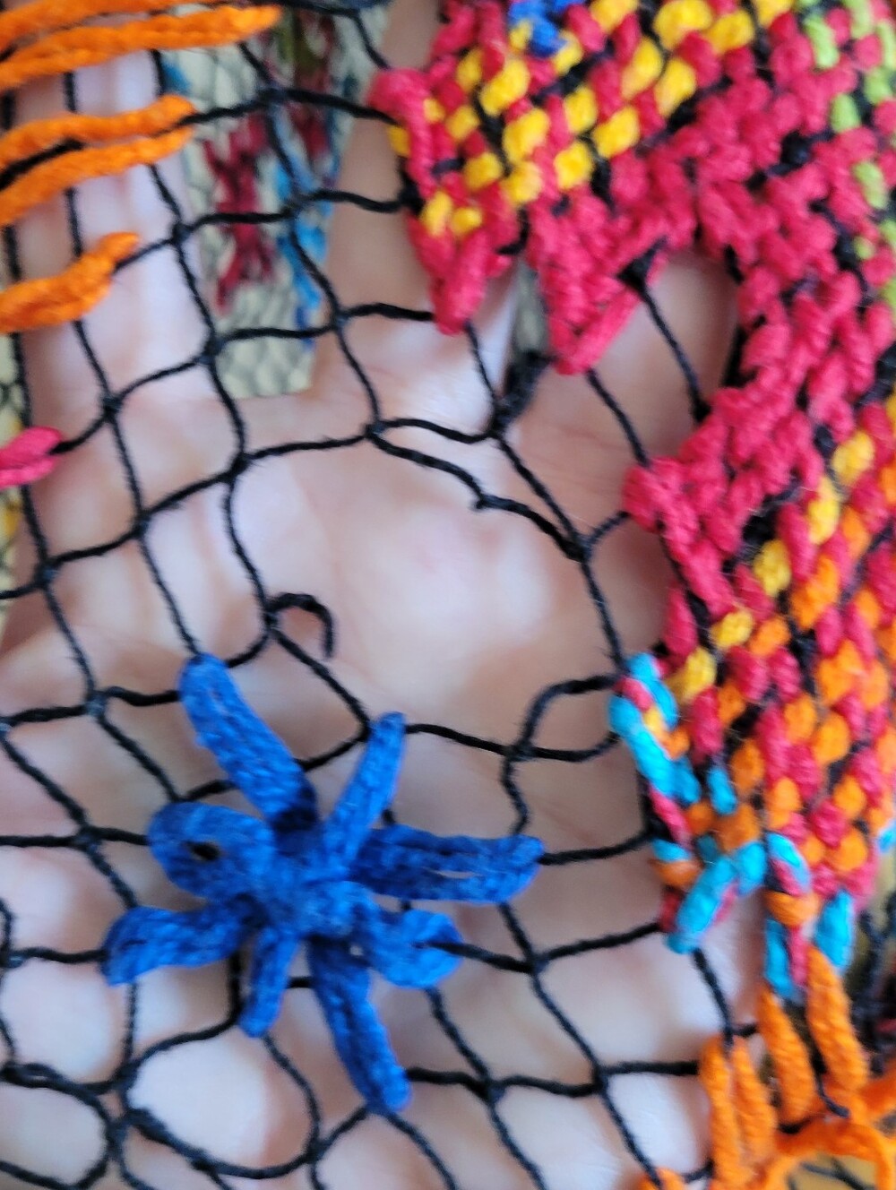 Multicolor Net Dress - Picture 7 of 7